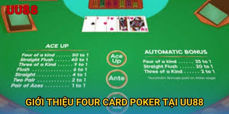 Giới thiệu Four Card Poker tại UU88